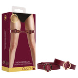 Buy OUCH! Halo - Thigh Cuffs - Burgundy Leg Restraints at NZ’s Mega Adult Toys Store. Discover premium sex toys with discreet shipping at the best price in NZ