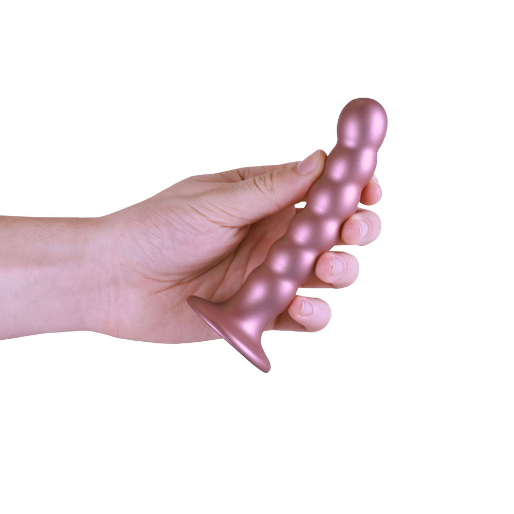 Buy OUCH! Beaded Silicone G - Spot Dildo - 5'' / 13cm - Rose Gold 13 cm Dildo at NZ’s Mega Adult Toys Store. Discover premium sex toys with discreet shipping at the best price in NZ