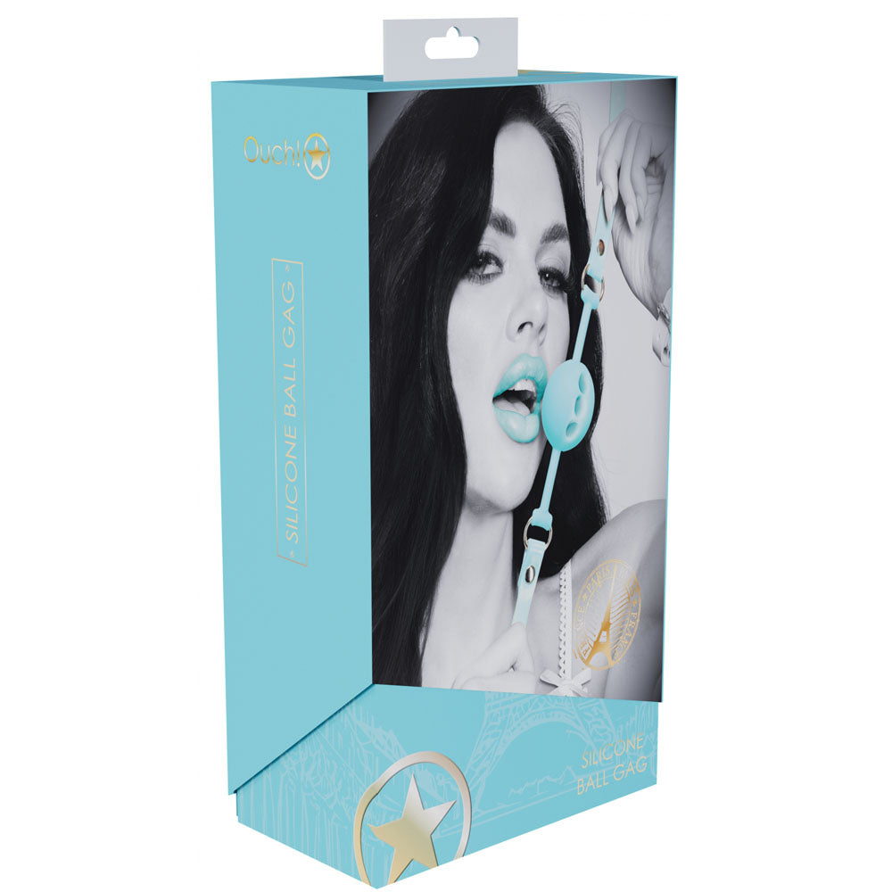 Buy OUCH! Paris Collection - Silicone Ball Gag - Baby Blue Breatheable Mouth Restraint at NZ’s Mega Adult Toys Store. Discover premium sex toys with discreet shipping at the best price in NZ