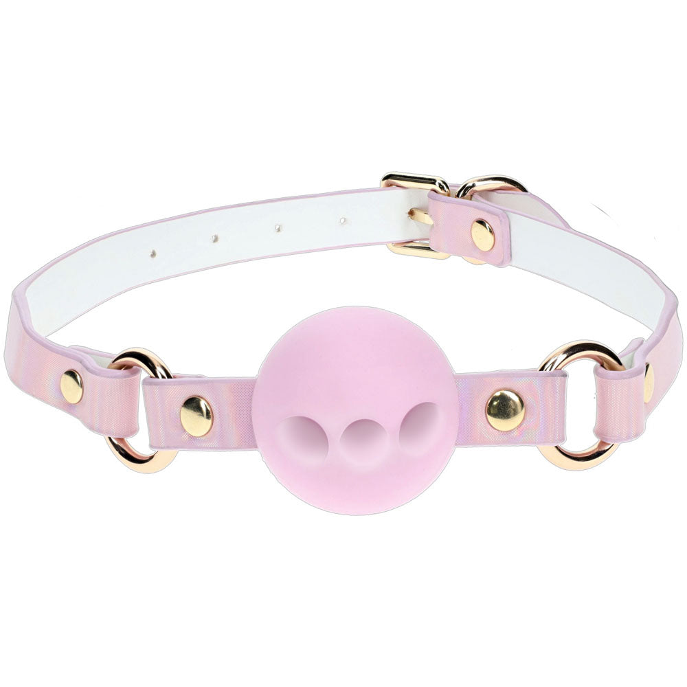 Buy OUCH! Paris Collection - Silicone Ball Gag - Pink Breatheable Mouth Restraint at NZ’s Mega Adult Toys Store. Discover premium sex toys with discreet shipping at the best price in NZ