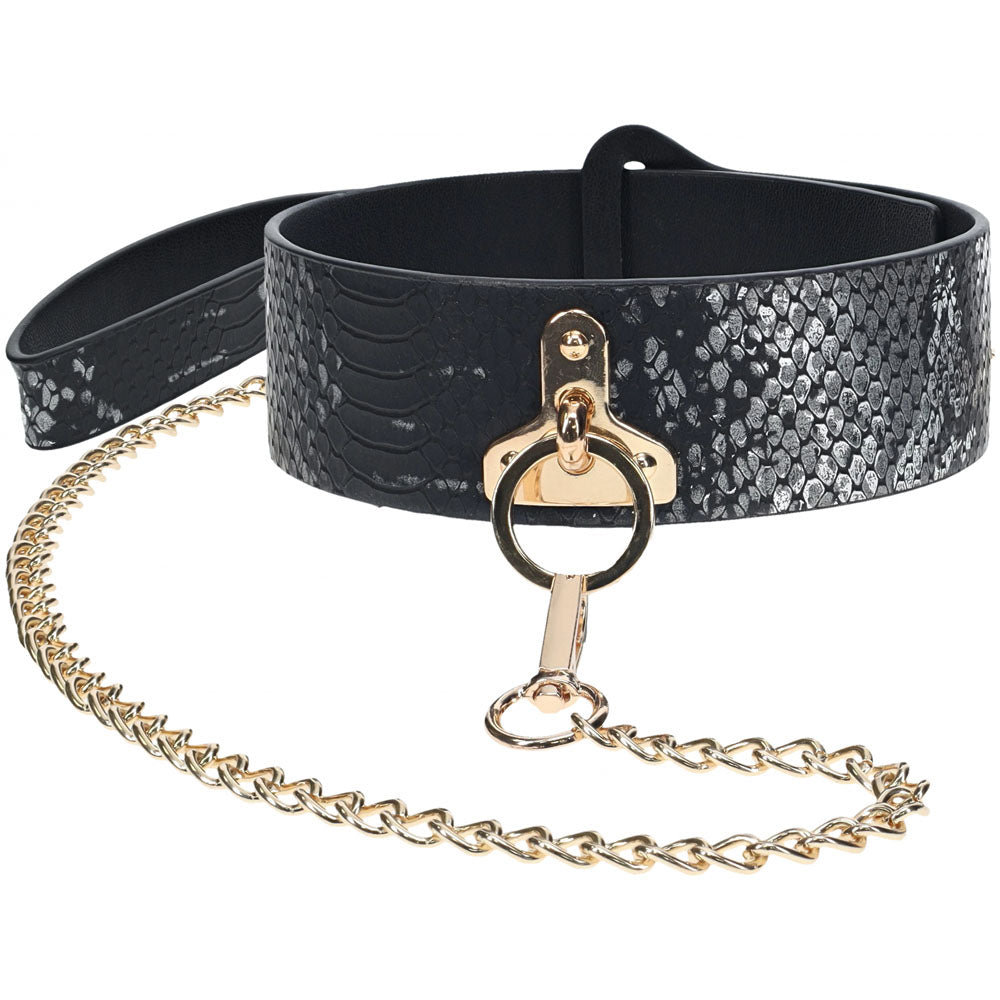 Buy OUCH! Florence Collection - Collar with Leash - Black Restraint at NZ’s Mega Adult Toys Store. Discover premium sex toys with discreet shipping at the best price in NZ