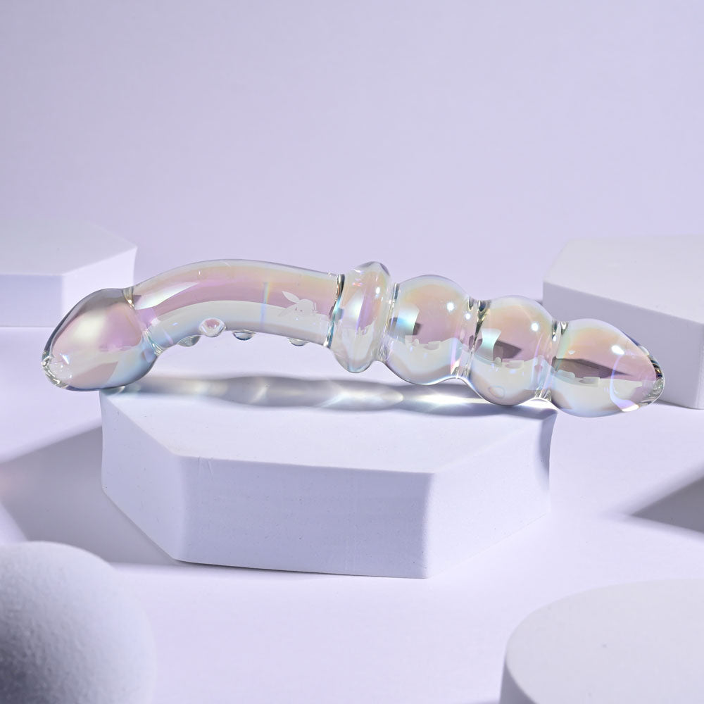 Buy Playboy Pleasure JEWELS DOUBLE - Clear Glass 17.1 cm Double Ended Dildo at NZ’s Mega Adult Toys Store. Discover premium sex toys with discreet shipping at the best price in NZ