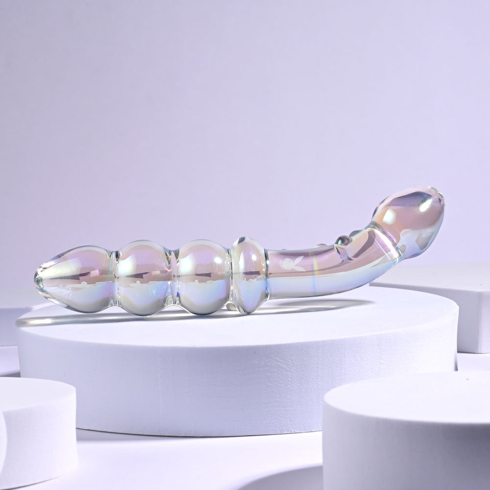 Buy Playboy Pleasure JEWELS DOUBLE - Clear Glass 17.1 cm Double Ended Dildo at NZ’s Mega Adult Toys Store. Discover premium sex toys with discreet shipping at the best price in NZ