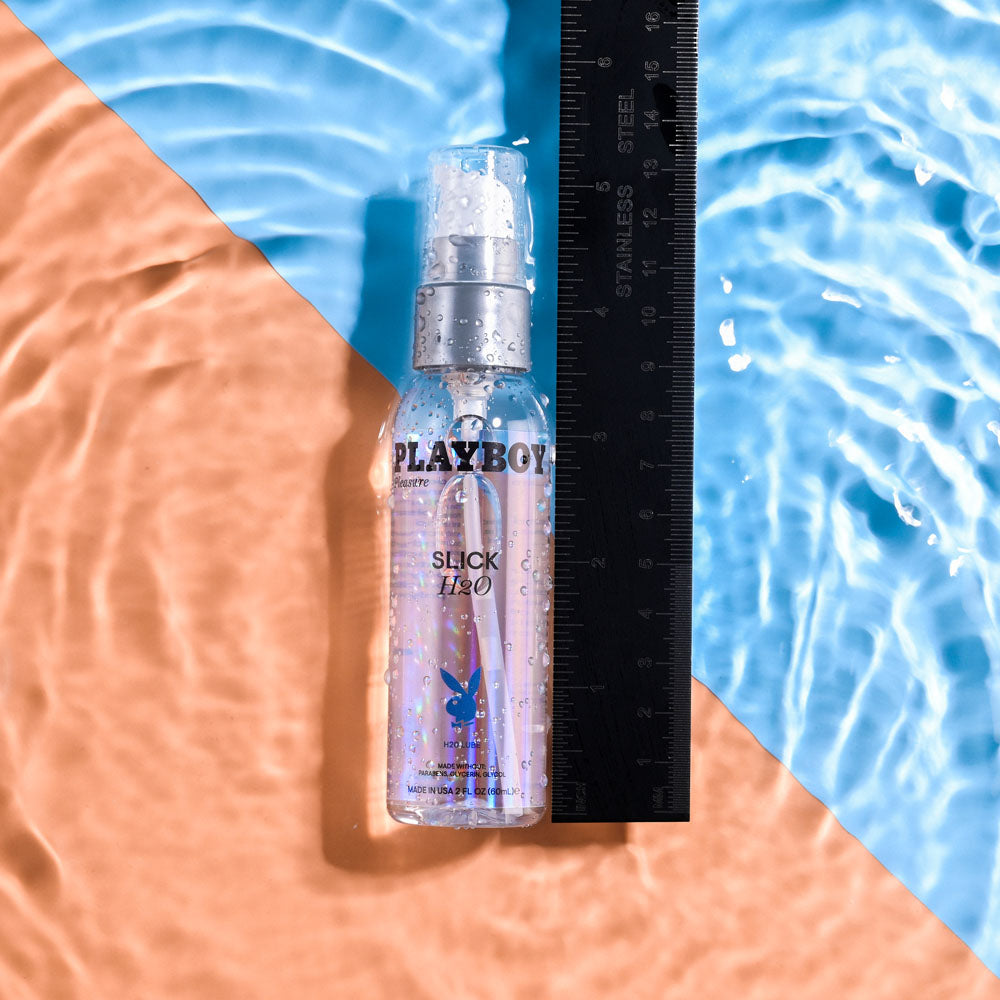 Buy Playboy Pleasure SLICK H2O - 60 ml - Water Based Lubricant - 60 ml Bottle at NZ’s Mega Adult Toys Store. Discover premium sex toys with discreet shipping at the best price in NZ