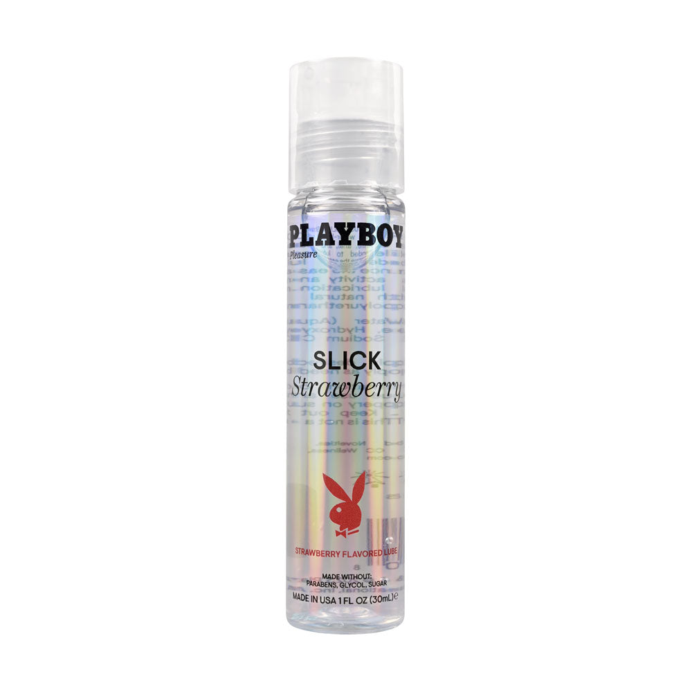 Buy Playboy Pleasure SLICK STRAWBERRY - 30 ml - Strawberry Flavoured Water Based Lubricant - 30 ml Bottle at NZ’s Mega Adult Toys Store. Discover premium sex toys with discreet shipping at the best price in NZ