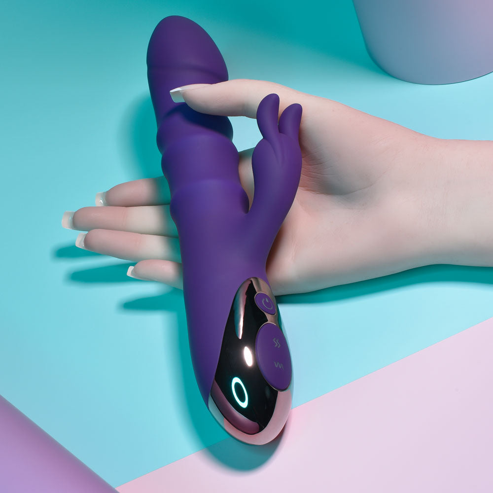 Buy Playboy Pleasure HOP TO IT - Purple 23.5 cm USB Rechargeable Rabbit Vibrator at NZ’s Mega Adult Toys Store. Discover premium sex toys with discreet shipping at the best price in NZ