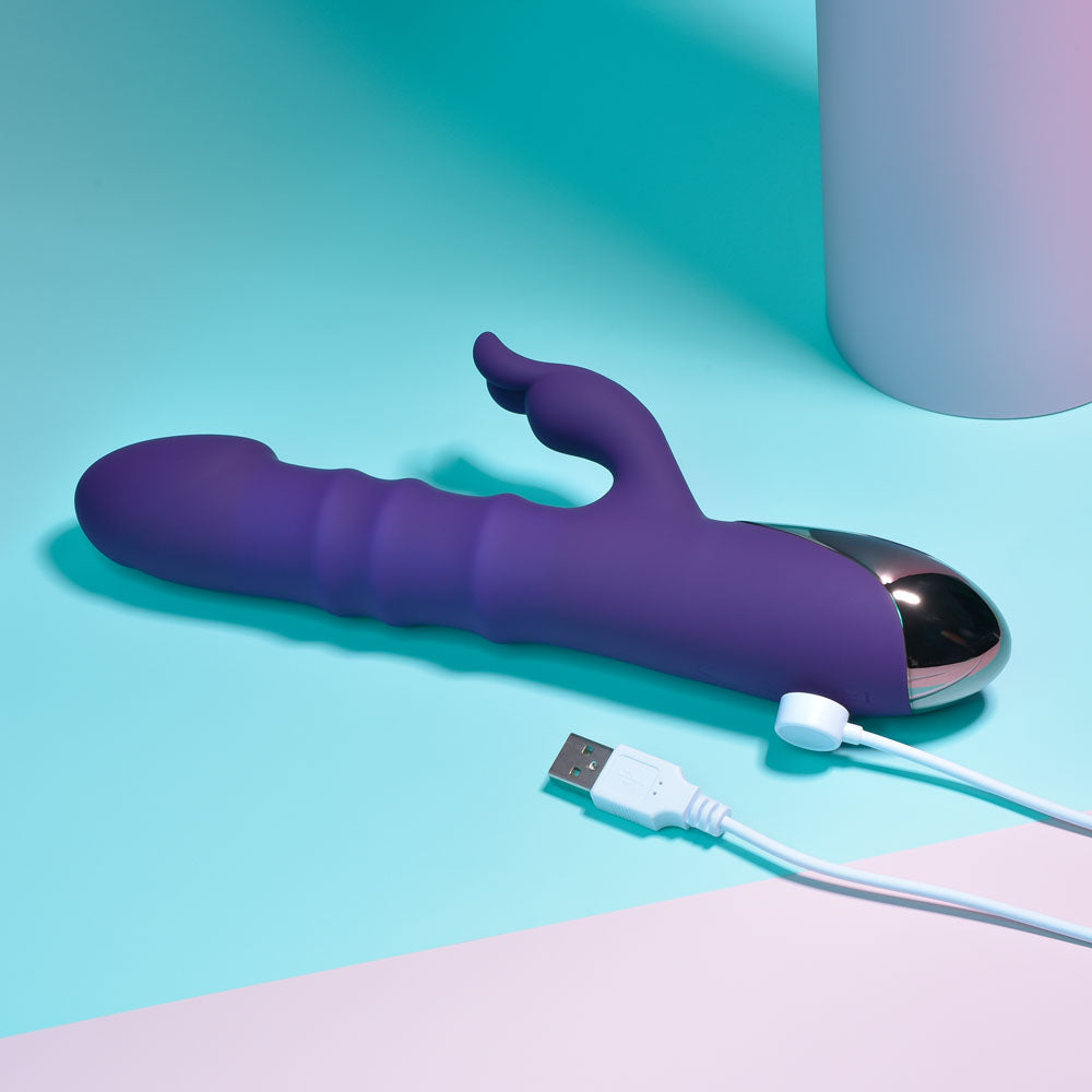 Buy Playboy Pleasure HOP TO IT - Purple 23.5 cm USB Rechargeable Rabbit Vibrator at NZ’s Mega Adult Toys Store. Discover premium sex toys with discreet shipping at the best price in NZ