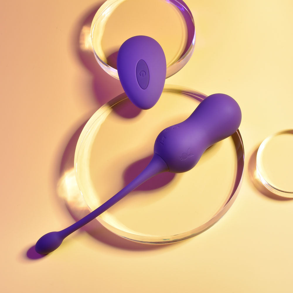 Buy Playboy Pleasure DOUBLE TIME - Purple USB Rechargeable Vibrating Kegel Balls at NZ’s Mega Adult Toys Store. Discover premium sex toys with discreet shipping at the best price in NZ