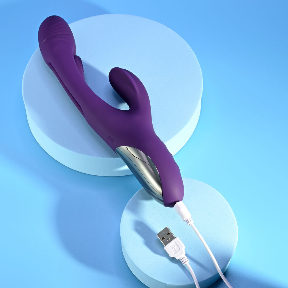 Buy Playboy Pleasure THE THRILL - Purple 24.4 cm USB Rechargeable Rabbit Vibrator at NZ’s Mega Adult Toys Store. Discover premium sex toys with discreet shipping at the best price in NZ