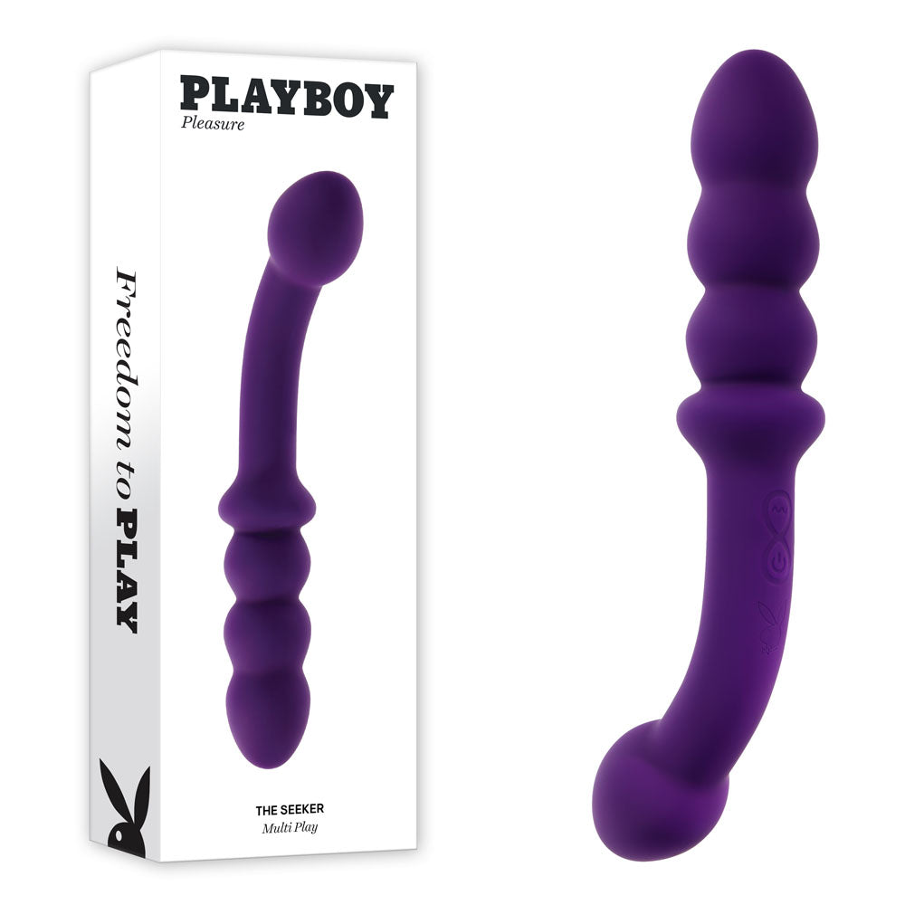 Buy Playboy Pleasure THE SEEKER - Purple 20.3 cm USB Rechargeable Double Ended Vibrator at NZ’s Mega Adult Toys Store. Discover premium sex toys with discreet shipping at the best price in NZ