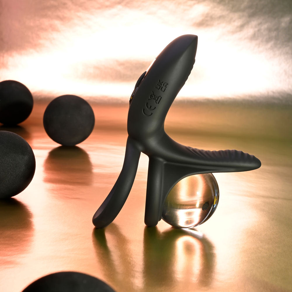 Buy Playboy Pleasure JUST RIGHT - Black USB Rechargeable Vibrating Cock & Balls Rings at NZ’s Mega Adult Toys Store. Discover premium sex toys with discreet shipping at the best price in NZ