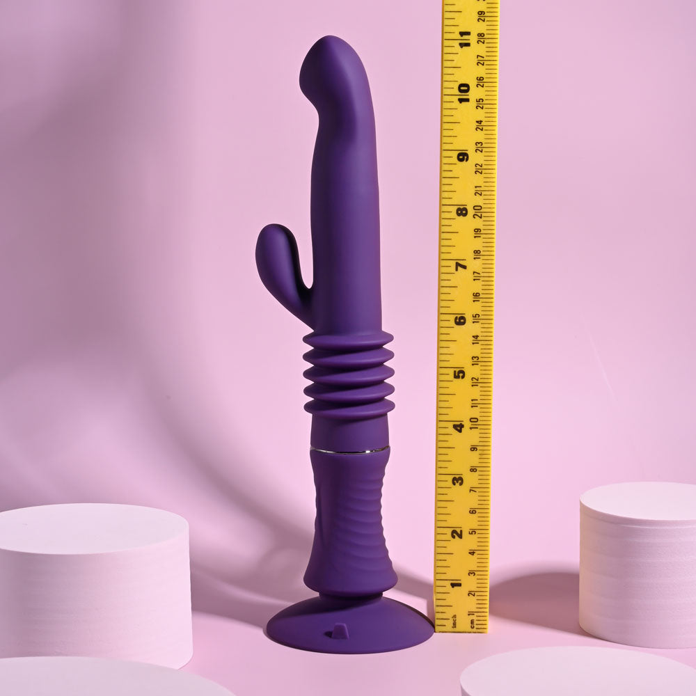 Buy Playboy Pleasure HOPPY ENDING - Purple 29.2 cm USB Rechargeable Thrusting Rabbit Vibrator at NZ’s Mega Adult Toys Store. Discover premium sex toys with discreet shipping at the best price in NZ