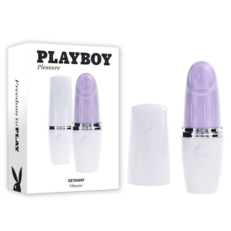 Buy Playboy Pleasure GETAWAY - White/Purple 14.2 cm USB Rechargeable Tapping Stimulator at NZ’s Mega Adult Toys Store. Discover premium sex toys with discreet shipping at the best price in NZ