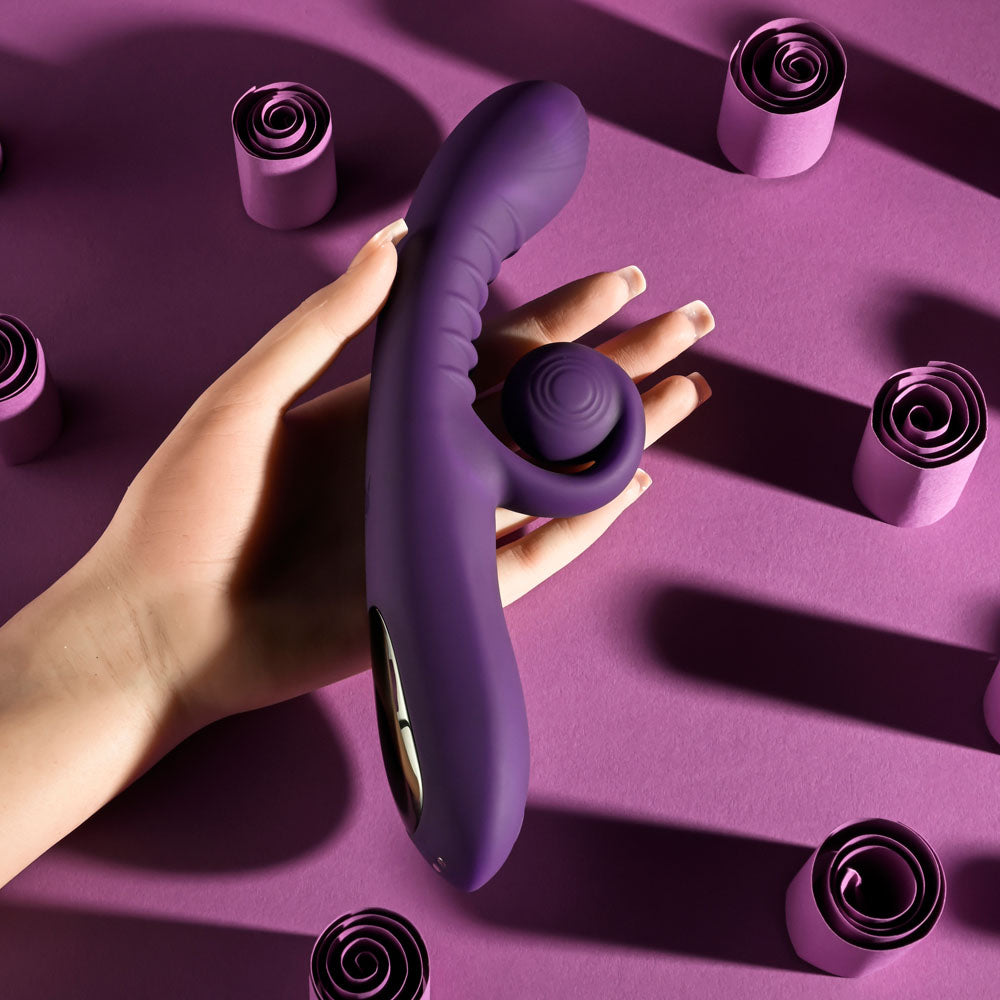 Buy Playboy CURLICUE - Purple 23.5 cm USB Rechargeable Rabbit Vibrator at NZ’s Mega Adult Toys Store. Discover premium sex toys with discreet shipping at the best price in NZ