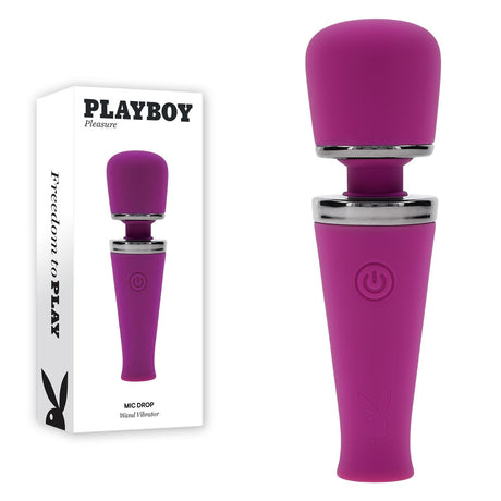 Buy Playboy Pleasure MIC DROP - Purple 11.4 cm USB Rechargeable Vibrating Mini Massage Wand at NZ’s Mega Adult Toys Store. Discover premium sex toys with discreet shipping at the best price in NZ