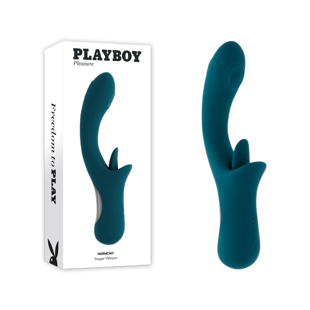 Buy Playboy Pleasure HARMONY - Blue 22.9 cm USB Rechargeable Vibrator with Clitoral Flicker at NZ’s Mega Adult Toys Store. Discover premium sex toys with discreet shipping at the best price in NZ