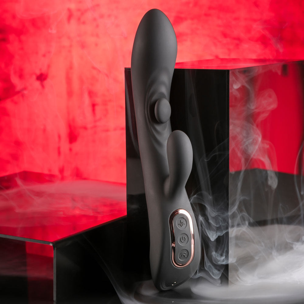 Buy Playboy Pleasure THATS THE SPOT - Black 23.3 cm USB Rechargeable Rabbit Vibrator with G - Spot Tapper at NZ’s Mega Adult Toys Store. Discover premium sex toys with discreet shipping at the best price in NZ