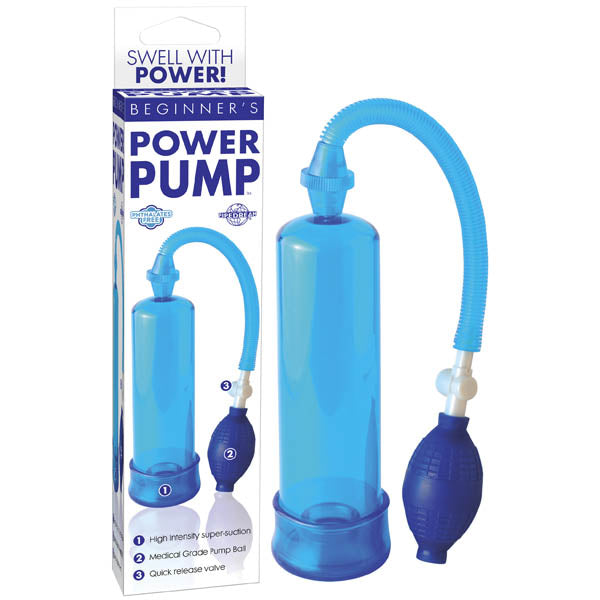 Buy Beginner's Power Pump - Blue Penis Pump at NZ’s Mega Adult Toys Store. Discover premium sex toys with discreet shipping at the best price in NZ