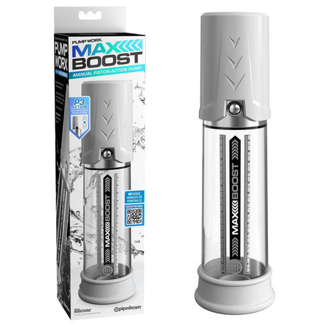 Buy Pump Worx Max Boost - White - White Penis Pump at NZ’s Mega Adult Toys Store. Discover premium sex toys with discreet shipping at the best price in NZ