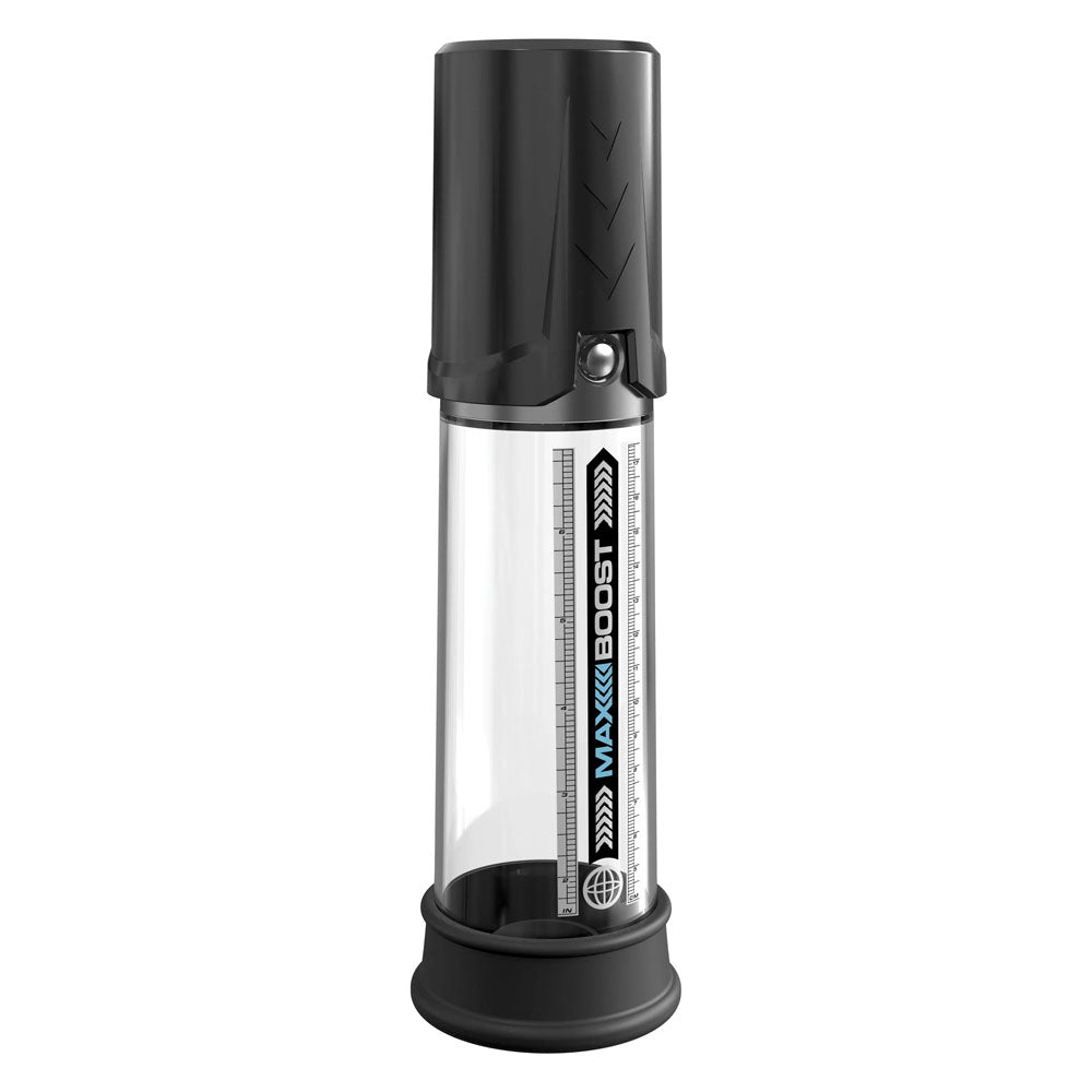 Buy Pump Worx Max Boost - Black - Black Penis Pump at NZ’s Mega Adult Toys Store. Discover premium sex toys with discreet shipping at the best price in NZ