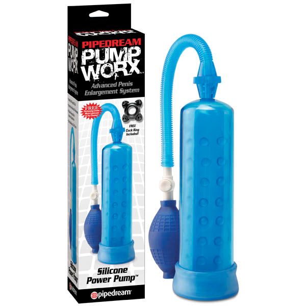 Buy Pump Worx Silicone Power Pump - Blue Penis Pump at NZ’s Mega Adult Toys Store. Discover premium sex toys with discreet shipping at the best price in NZ