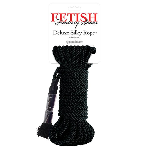 Buy Fetish Fantasy Series Deluxe Silky Rope - Black Bondage Rope - 9.75 m Length at NZ’s Mega Adult Toys Store. Discover premium sex toys with discreet shipping at the best price in NZ