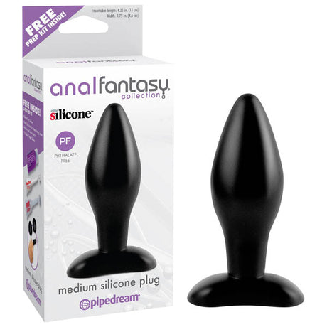 Buy Anal Fantasy Collection Medium Silicone Plug - Black 11 cm (4.25'') Butt Plug at NZ’s Mega Adult Toys Store. Discover premium sex toys with discreet shipping at the best price in NZ