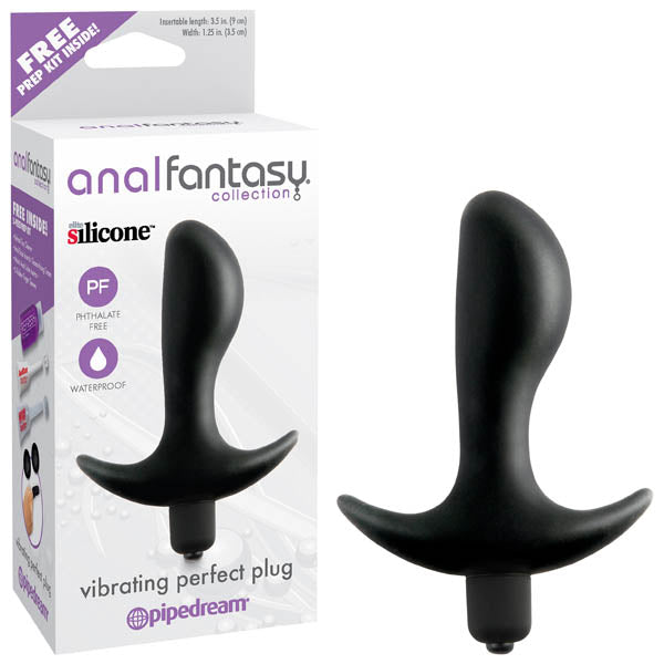 Buy Anal Fantasy Collection Vibrating Perfect Plug - Black 9 cm (3.5'') Vibrating Butt Plug at NZ’s Mega Adult Toys Store. Discover premium sex toys with discreet shipping at the best price in NZ