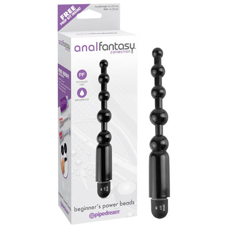 Buy Anal Fantasy Collection Beginner's Power Beads - Black 12.7 cm (5'') Vibrating Anal Beads at NZ’s Mega Adult Toys Store. Discover premium sex toys with discreet shipping at the best price in NZ