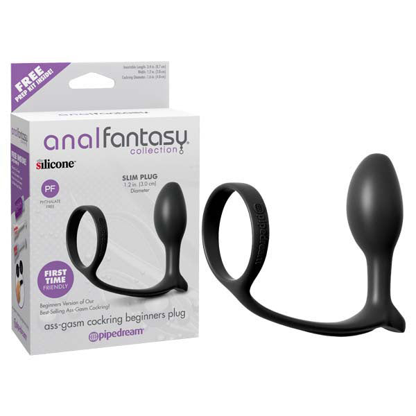 Buy Anal Fantasy Collection Ass - Gasm Cock Ring Beginners Plug - Black Cock Ring with Anal Plug at NZ’s Mega Adult Toys Store. Discover premium sex toys with discreet shipping at the best price in NZ