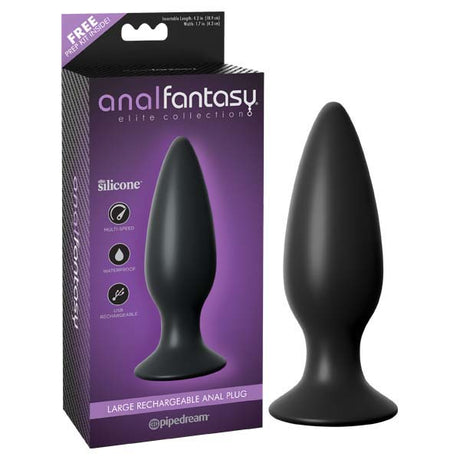 Buy Anal Fantasy Elite Collection Large Rechargeable Anal Plug - Black 13.5 cm (5.3'') USB Rechargeable Vibrating Butt Plug at NZ’s Mega Adult Toys Store. Discover premium sex toys with discreet shipping at the best price in NZ