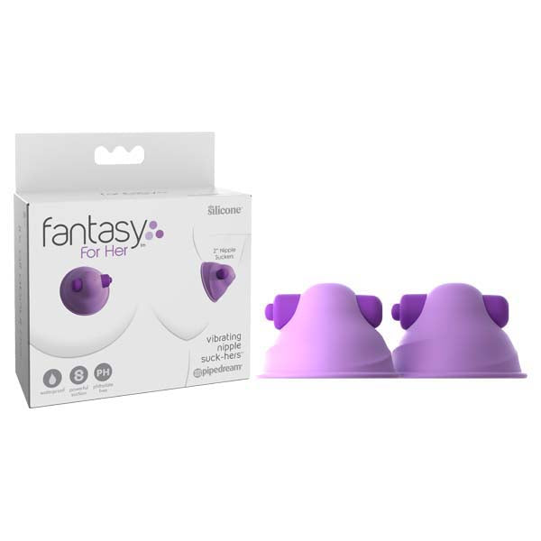 Buy Fantasy For Her Vibrating Nipple Suck - Hers - Purple 5 cm Vibrating Nipple Suckers - Set of 2 at NZ’s Mega Adult Toys Store. Discover premium sex toys with discreet shipping at the best price in NZ