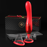 Buy Fantasy For Her Ultimate Pleasure - Red/Gold USB Rechargeable Sucking & Flicking Stimulator at NZ’s Mega Adult Toys Store. Discover premium sex toys with discreet shipping at the best price in NZ