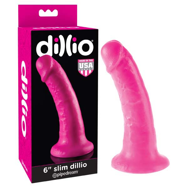 Buy Dillio 6'' Slim - Pink 15.2 cm Dong at NZ’s Mega Adult Toys Store. Discover premium sex toys with discreet shipping at the best price in NZ