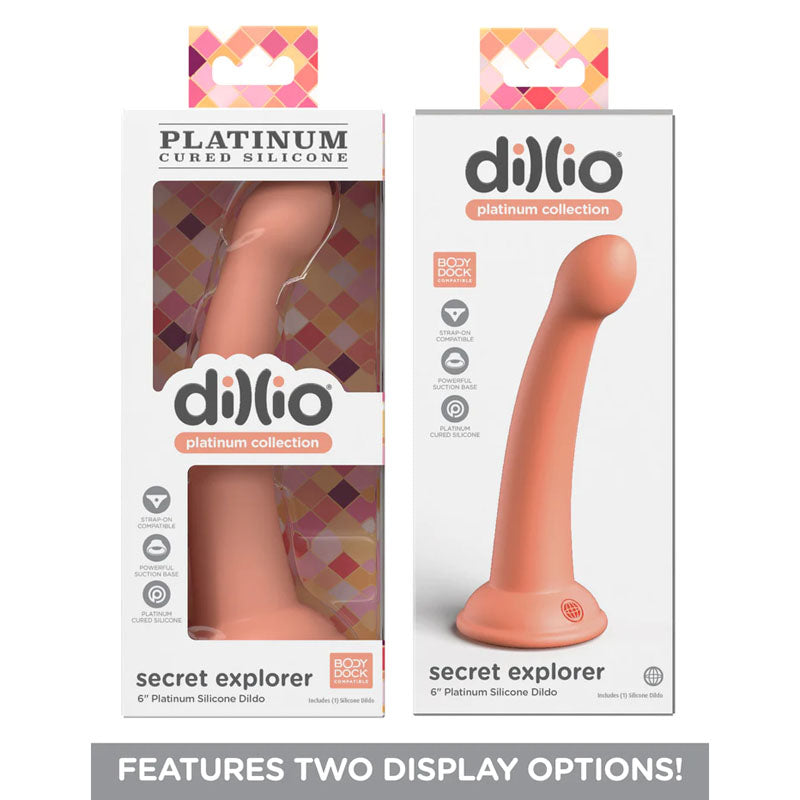 Buy Dillio Platinum Secret Explorer - Peach - Peach 15.2 cm (6'') Dong at NZ’s Mega Adult Toys Store. Discover premium sex toys with discreet shipping at the best price in NZ