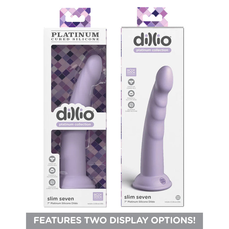 Buy Dillio Platinum Slim Seven - Purple - Purple 17.8 cm (7'') Dong at NZ’s Mega Adult Toys Store. Discover premium sex toys with discreet shipping at the best price in NZ