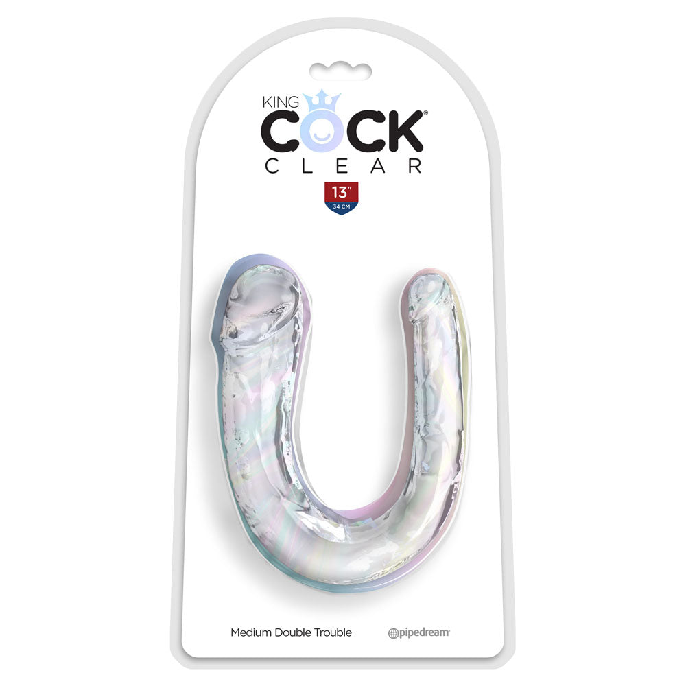 Buy King Cock Clear Medium Double Trouble - Clear Medium Double Penetration Dong at NZ’s Mega Adult Toys Store. Discover premium sex toys with discreet shipping at the best price in NZ