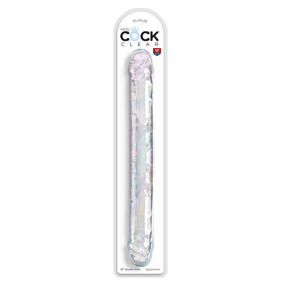 Buy King Cock 18 Inch Double Dildo - Clear 45.7 cm Double Dong at NZ’s Mega Adult Toys Store. Discover premium sex toys with discreet shipping at the best price in NZ