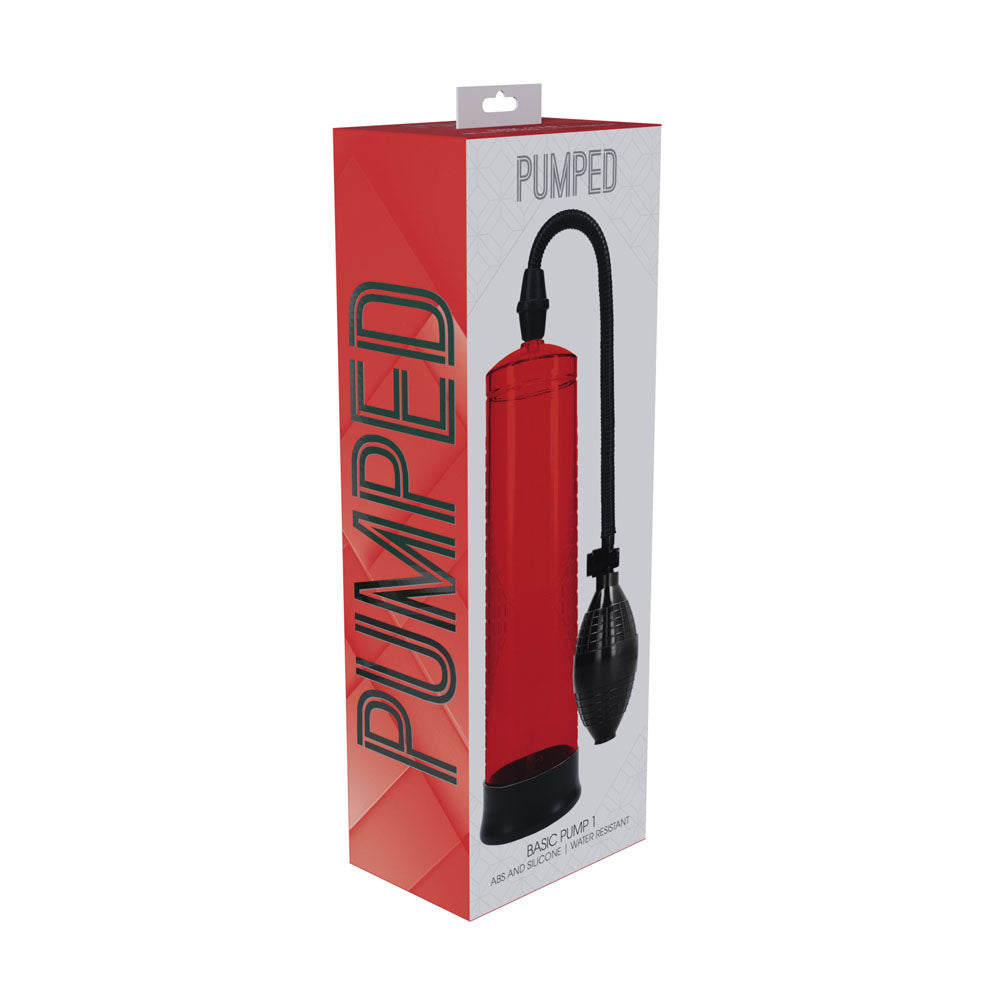 Buy PUMPED Basic Pump 1 - Red - Red Penis Pump at NZ’s Mega Adult Toys Store. Discover premium sex toys with discreet shipping at the best price in NZ