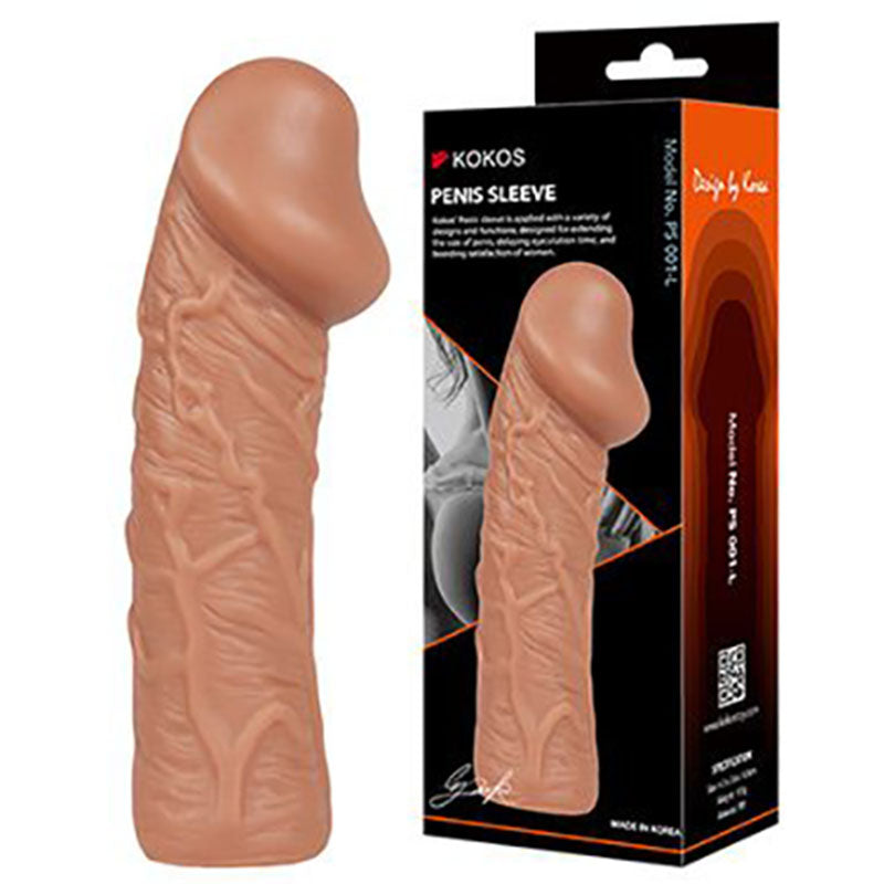 Buy Kokos Penis Sleeve 1 - Flesh Large Penis Extension Sleeve at NZ’s Mega Adult Toys Store. Discover premium sex toys with discreet shipping at the best price in NZ