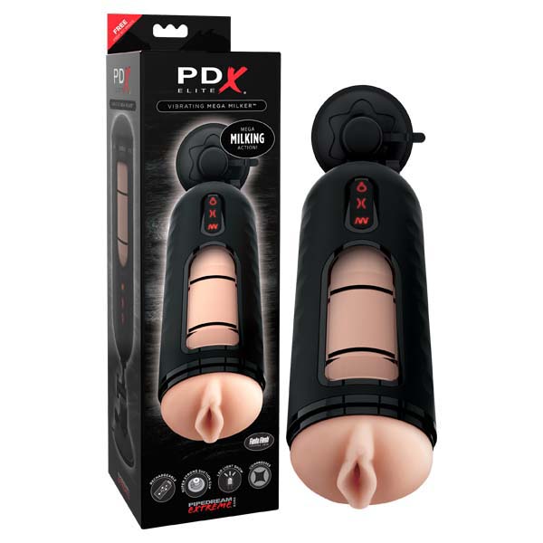 Buy Pipedream Extreme Toyz Elite Vibrating Mega Milker - Flesh USB Rechargeable Powered Stroker at NZ’s Mega Adult Toys Store. Discover premium sex toys with discreet shipping at the best price in NZ