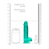 Buy REALROCK 6'' Realistic Dildo With Balls - Turquoise 15.2 cm Dong at NZ’s Mega Adult Toys Store. Discover premium sex toys with discreet shipping at the best price in NZ