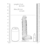 Buy REALROCK 8'' Realistic Dildo With Balls - Clear 20.3 cm Dong at NZ’s Mega Adult Toys Store. Discover premium sex toys with discreet shipping at the best price in NZ