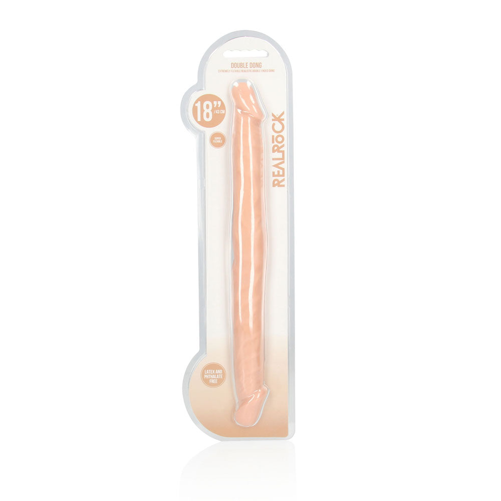 Buy REALROCK 18'' Double Dildo - Flesh 46 cm Double Dong at NZ’s Mega Adult Toys Store. Discover premium sex toys with discreet shipping at the best price in NZ