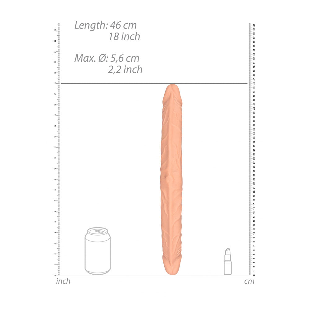 Buy REALROCK 18'' Double Dildo - Flesh 46 cm Double Dong at NZ’s Mega Adult Toys Store. Discover premium sex toys with discreet shipping at the best price in NZ