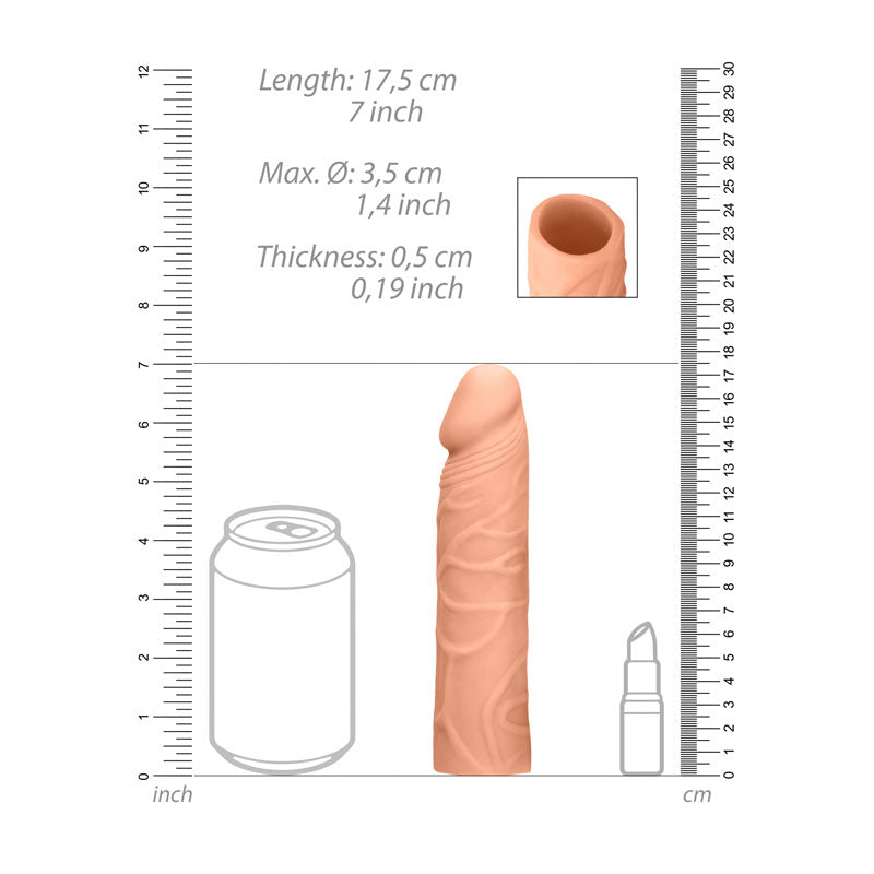 Buy REALROCK 7'' Penis Extender - Flesh 17.8 cm Penis Extension Sleeve at NZ’s Mega Adult Toys Store. Discover premium sex toys with discreet shipping at the best price in NZ