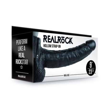 Buy REALROCK Hollow Strapon with Balls - 23 cm Black - Black 23 cm Hollow Strap - On at NZ’s Mega Adult Toys Store. Discover premium sex toys with discreet shipping at the best price in NZ