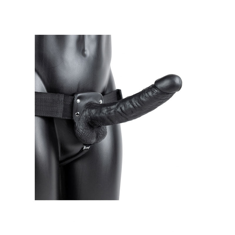 Buy REALROCK Hollow Strapon with Balls - 23 cm Black - Black 23 cm Hollow Strap - On at NZ’s Mega Adult Toys Store. Discover premium sex toys with discreet shipping at the best price in NZ