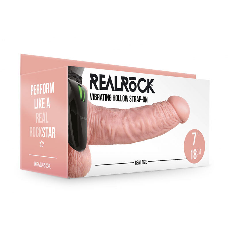 Buy REALROCK Vibrating Hollow Strapon + Balls - 18cm Flesh - Flesh 18 cm Vibrating Hollow Strap - On at NZ’s Mega Adult Toys Store. Discover premium sex toys with discreet shipping at the best price in NZ