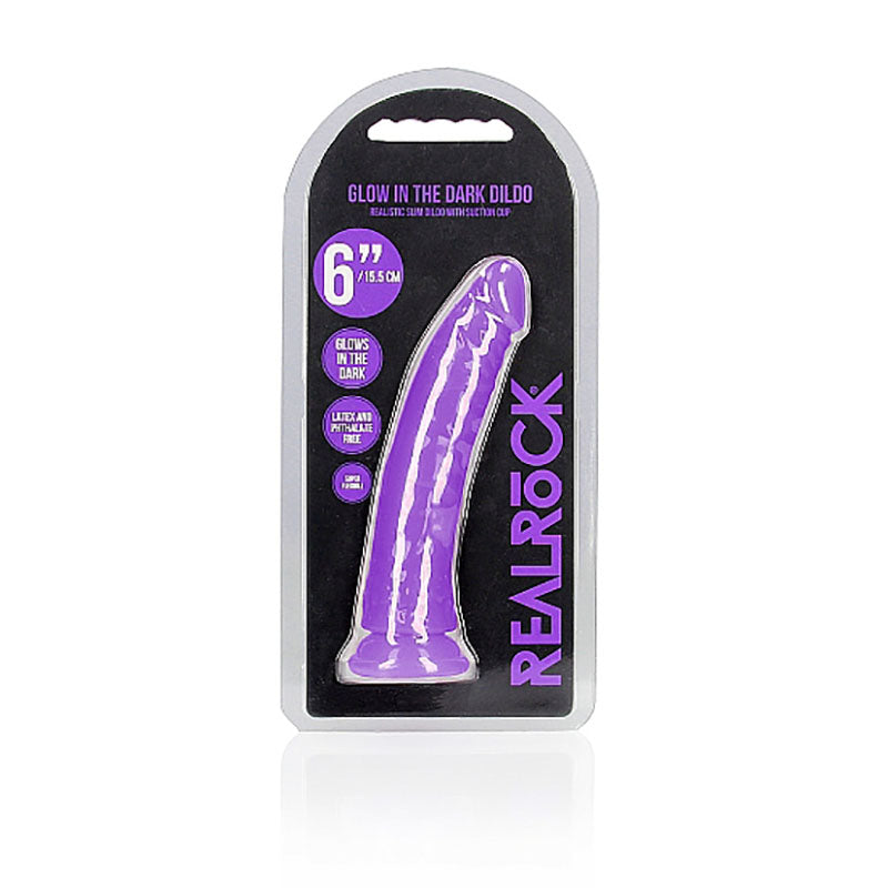 Buy REALROCK 15.5 cm Slim Glow in the Dark Neon - Purple - Glow in Dark Purple 15.5 cm (6'') Dong at NZ’s Mega Adult Toys Store. Discover premium sex toys with discreet shipping at the best price in NZ